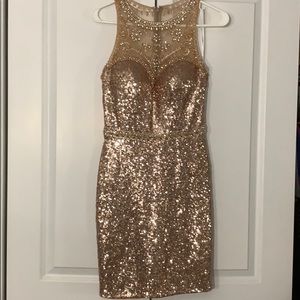 Hannah S. Rose Gold Party Dress! Worn once!
